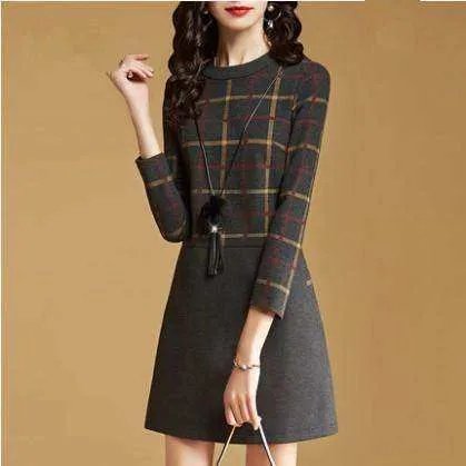 秋冬女生连衣裙该怎么穿好看？